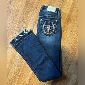 Miss Me Western Boot Cut Denim
